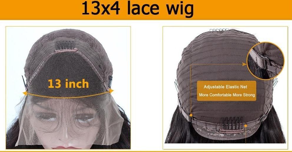 HD Transparent Lace Frontal Wig Deep Wave 200% Density 13x4