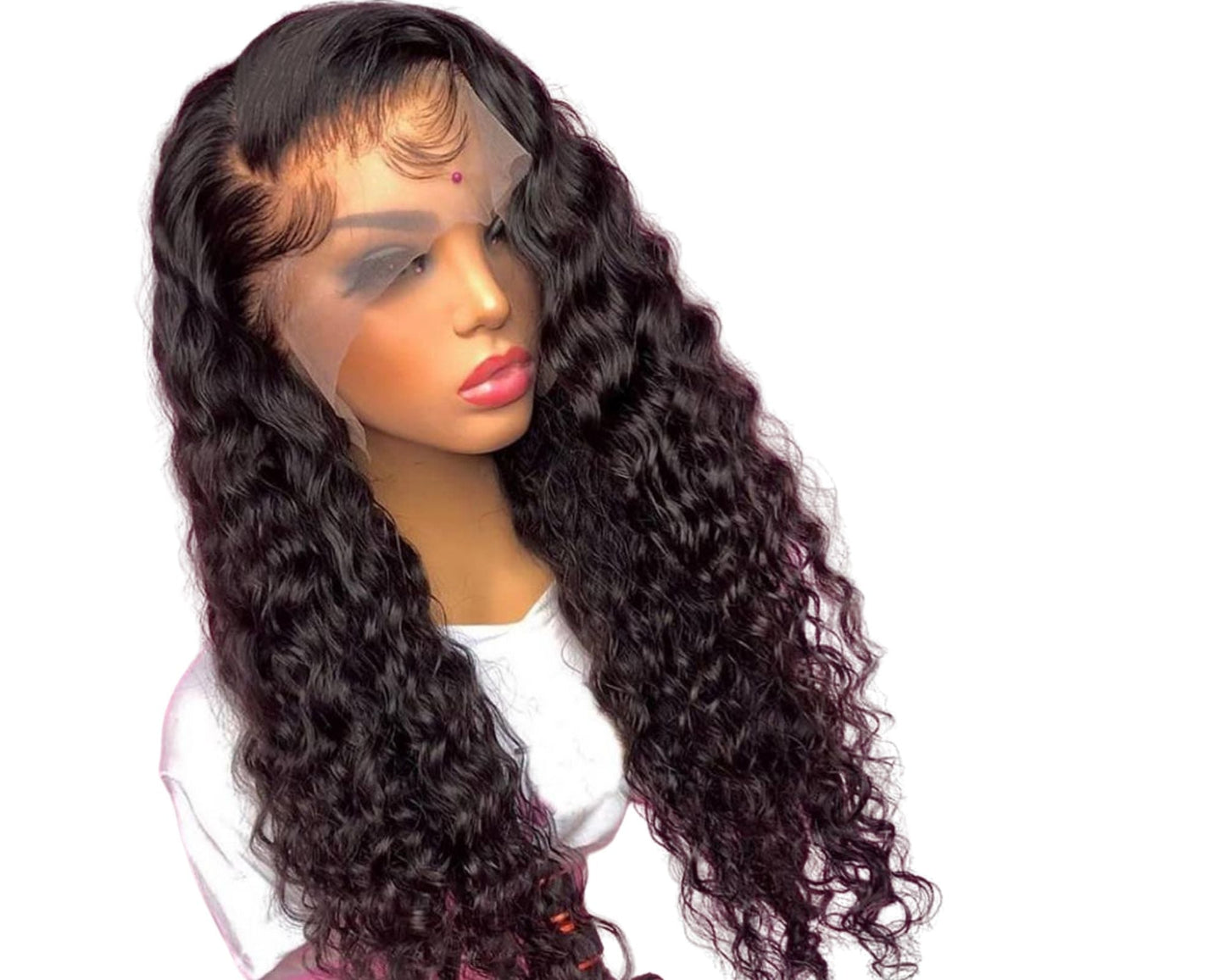HD Transparent Lace Frontal Wig Deep Wave 200% Density 13x4