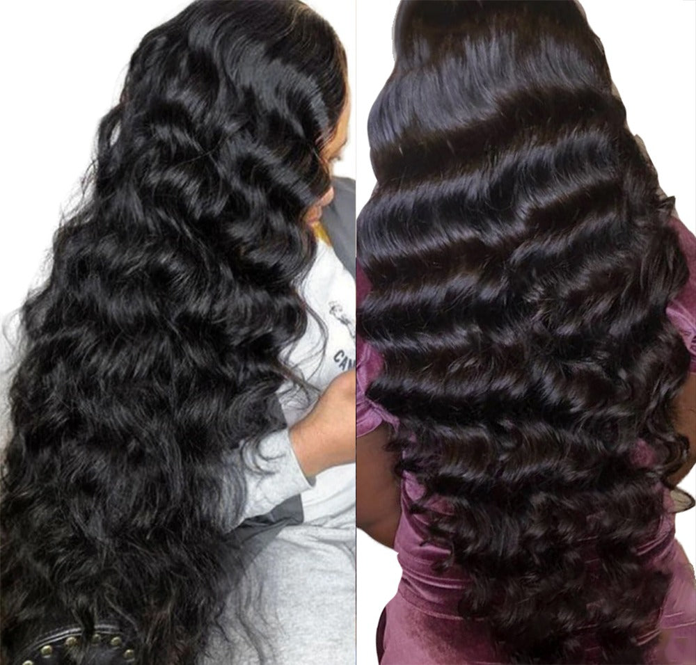 HD Transparent Lace Frontal Wig Loose Body Wave 180% Density 13x4
