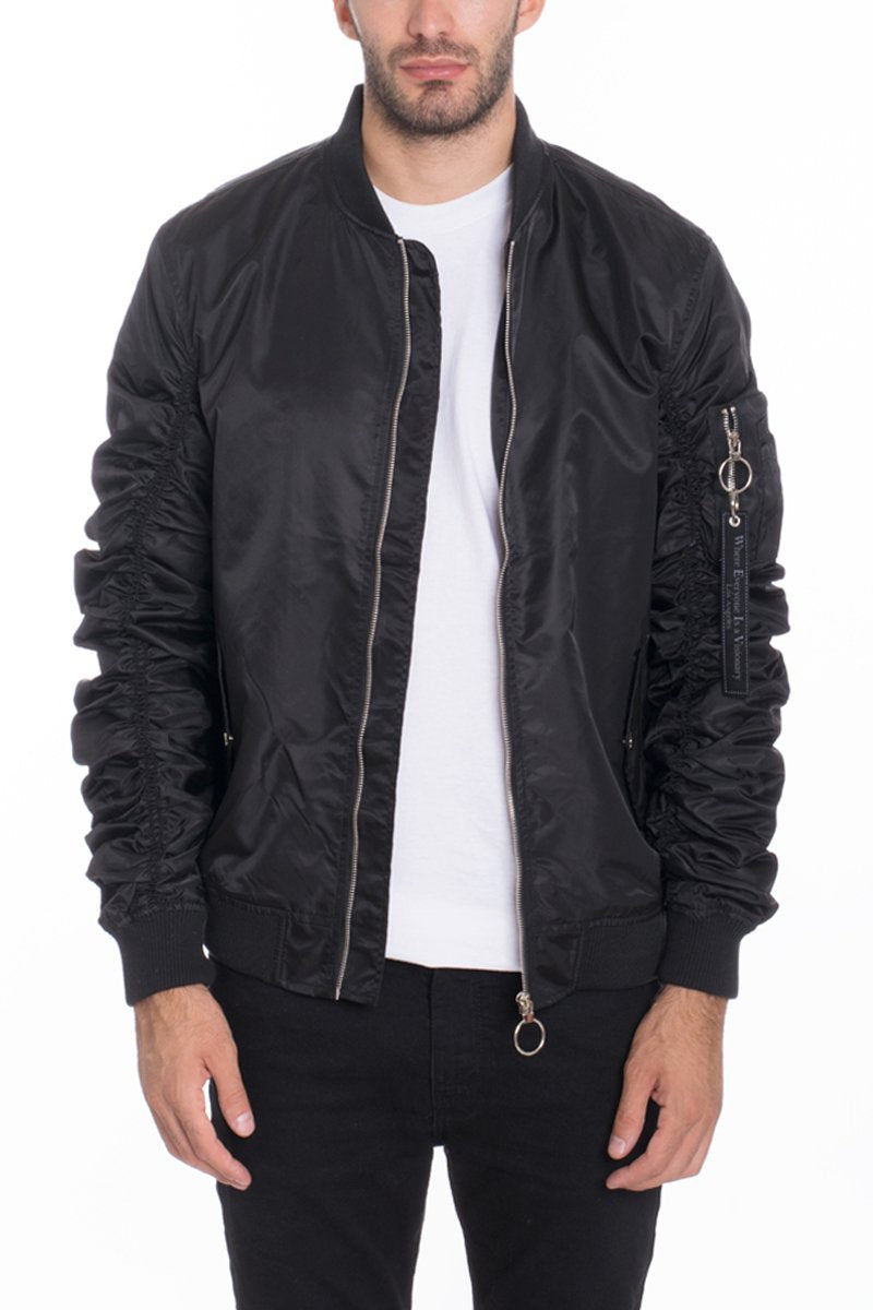 Mens Flight Lined Bomber Jacket