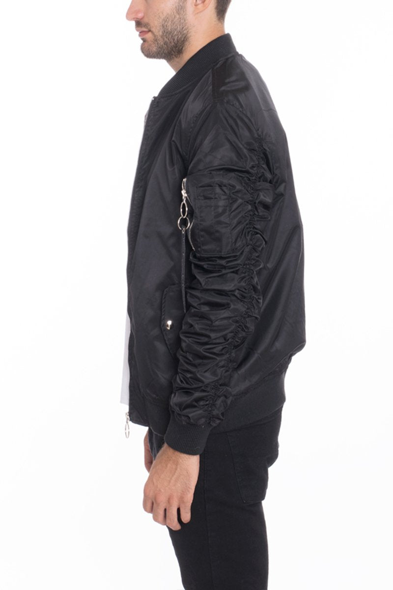 Mens Flight Lined Bomber Jacket
