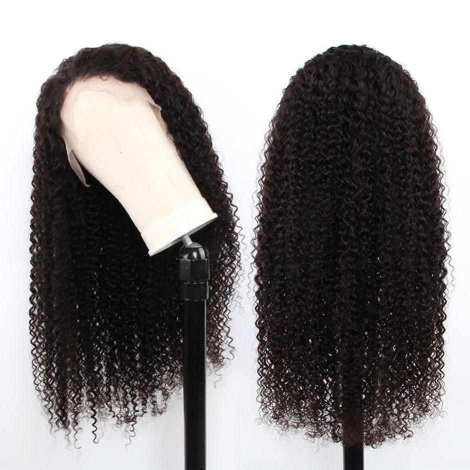 HD Transparent Lace Frontal Wig Kinky Curly Brazilian Wig 13x6