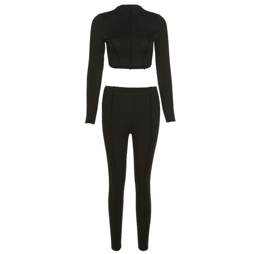 Ribbed Crop Top Co-cord