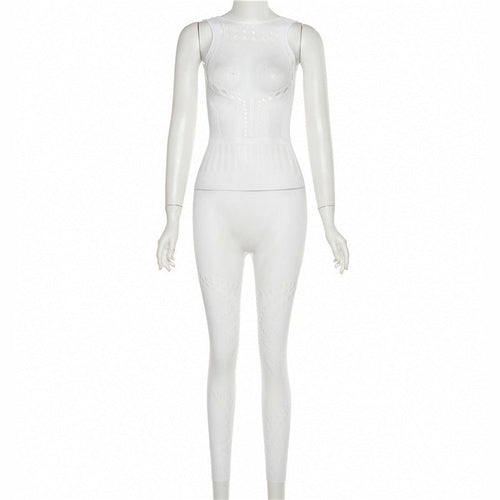 Hollow-Out Mesh Bodysuit with Butt-Lifting Design