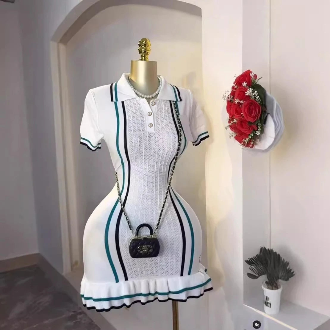 Chic Knitted Mini Dress