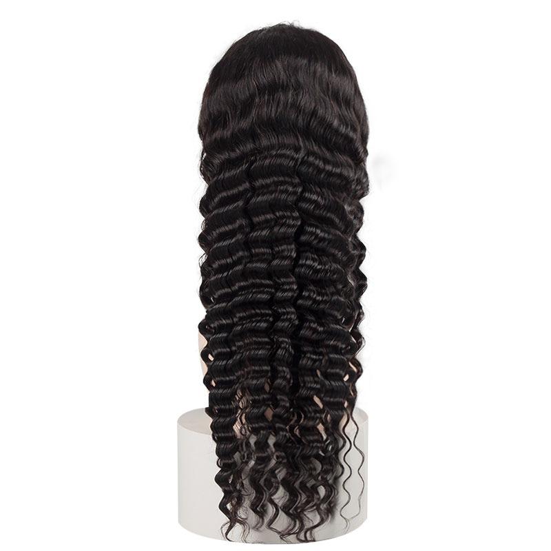 HD Transparent Lace Frontal Wig Loose Deep Wave Brazilian 13x6