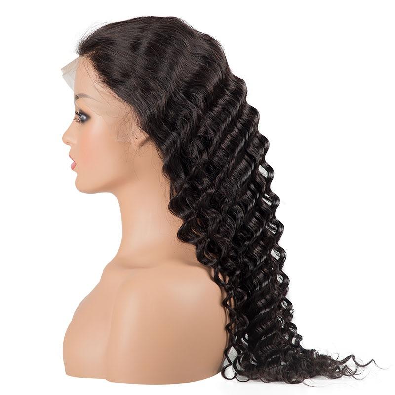 HD Transparent Lace Frontal Wig Loose Deep Wave Brazilian 13x6