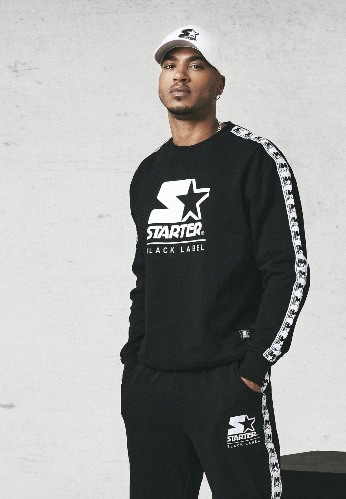 Mens Starter Logo Taped Crewneck