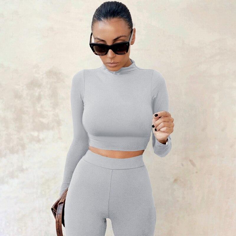 Crop Top & Leggings Bodycon Co-Cords