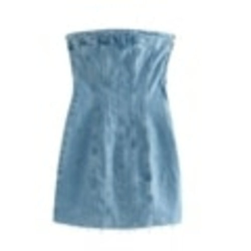 Denim Sheath Mini Dress