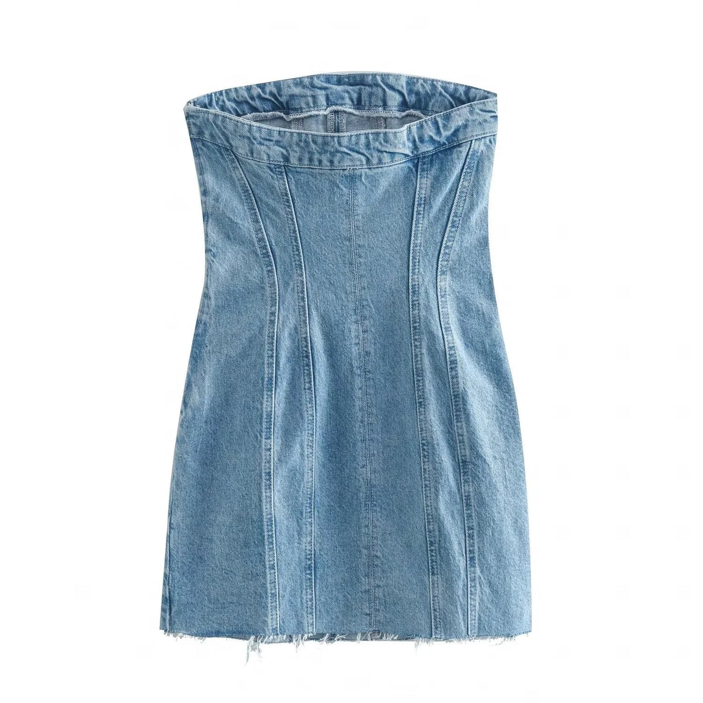 Denim Sheath Mini Dress