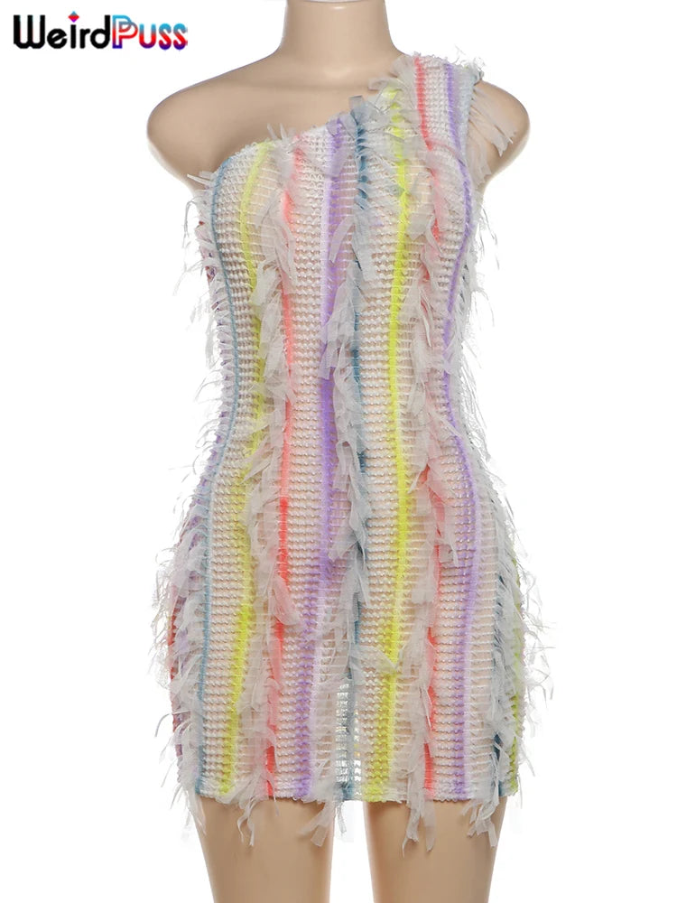 Knitted Multicolour Dress