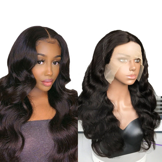 T Part Transparent Lace Wig Remy Body Wave 180% Density 13x1x4 13x1x6