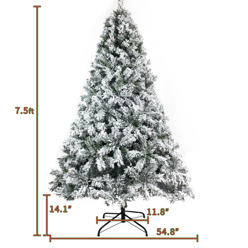 Snow Flocked Christmas Tree 7.5FT