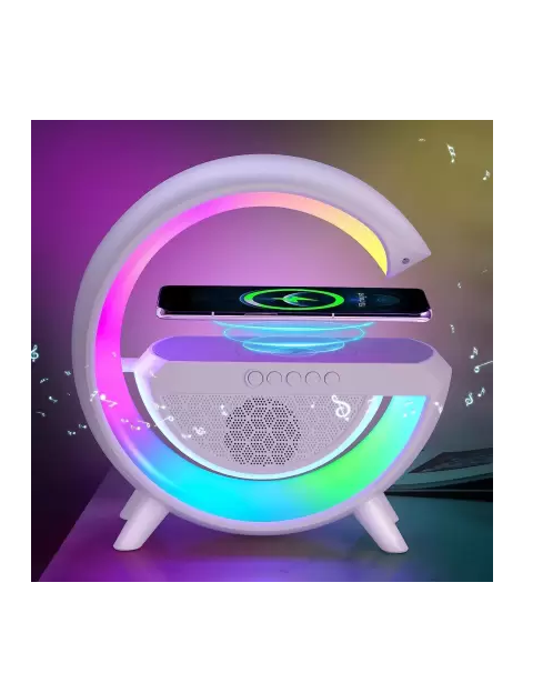 LED Atmosphere Wireless Charger Night Lamp Bluetooth Speaker/FM Radio